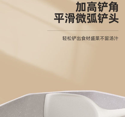 Food Grade Silicone Shovel Non-Stick Special Sticker High Temperature Resistant Silicone Shovel Protecting Pot Household Cooking Shovel Soup Spoon