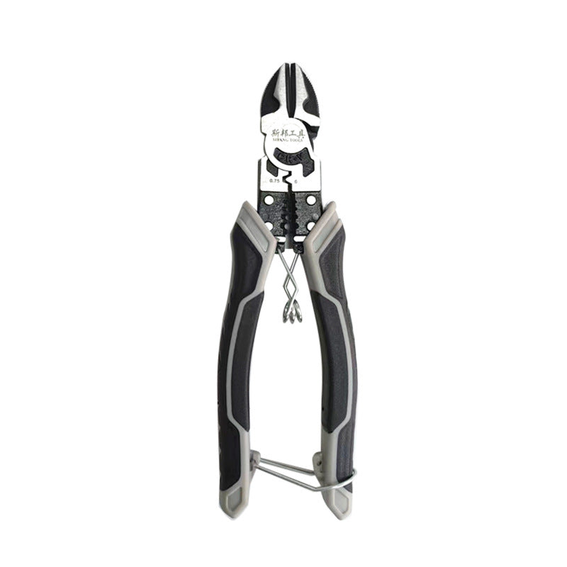 German-Style Multi-Functional Hand Pliers, Industrial-Grade Eccentric Wire Pliers, Needle-Nose Pliers, Diagonal Nose Pliers, Electrician's Special Pliers for Wire Stripping
