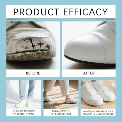 Jakehoe White Shoe Mousse Care Agent - Care for Yellowing Marks on White Shoes, Protects Color and Does Not Damage the Shoe Surface
