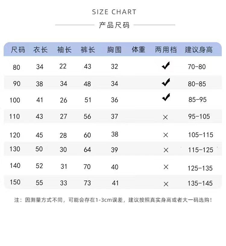 New Class A Children's Cotton Yarn Pajamas suit Boys and Girls Home Clothes Two-piece Cotton Baby's Spring and Autumn and Summer Children's Clothing
