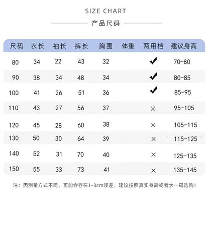 New Class A Children's Cotton Yarn Pajamas suit Boys and Girls Home Clothes Two-piece Cotton Baby's Spring and Autumn and Summer Children's Clothing