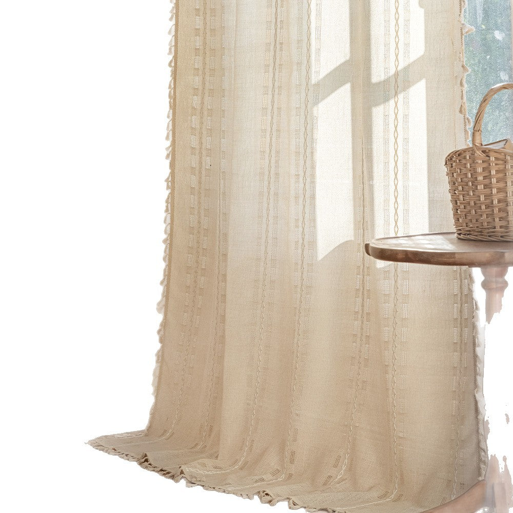 Cross-border hot new Nordic curtain multi-color bedroom living room half light dream atmosphere factory direct wholesale generation