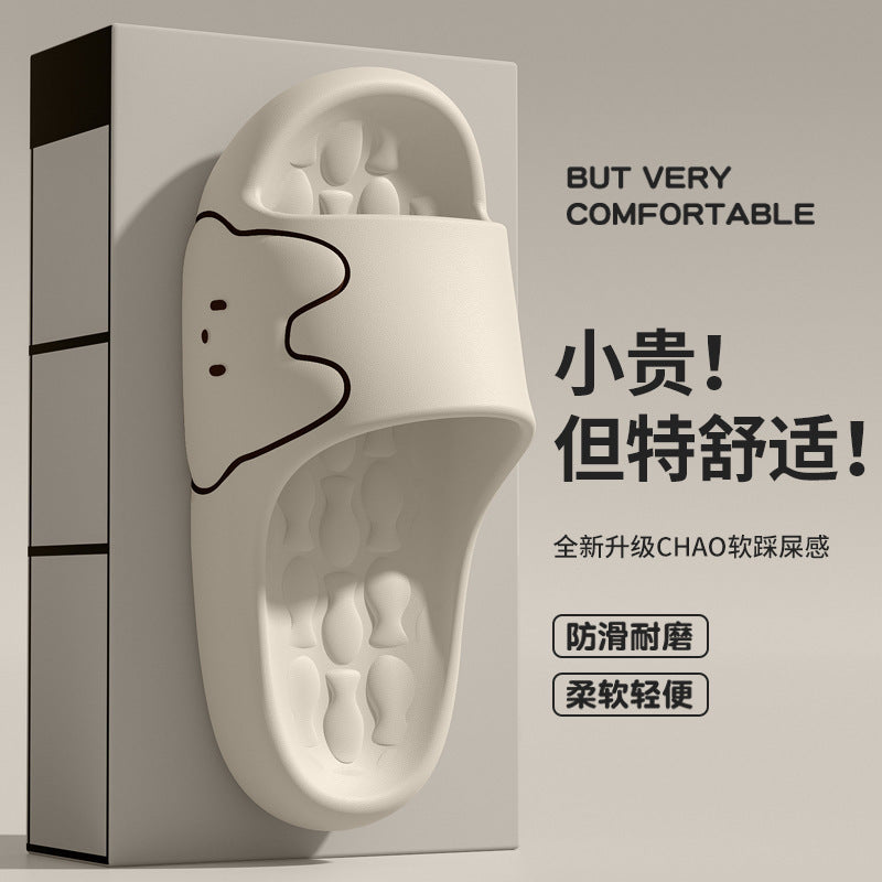 Cross-Border Online Sales Slippers for Men Summer 2025 New Indoor Home Non-Slip Silent Thick-Soled Cute Sandals for Women