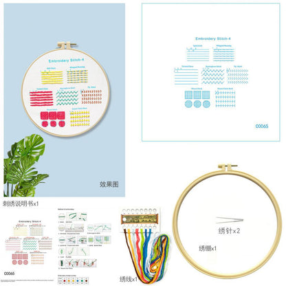 Mona Lisa Royal Embroidery Cross Stitch Techniques Collection: Simple and Easy-To-Learn Embroidery Methods, Complete with Four Types of Embroidery Techniques