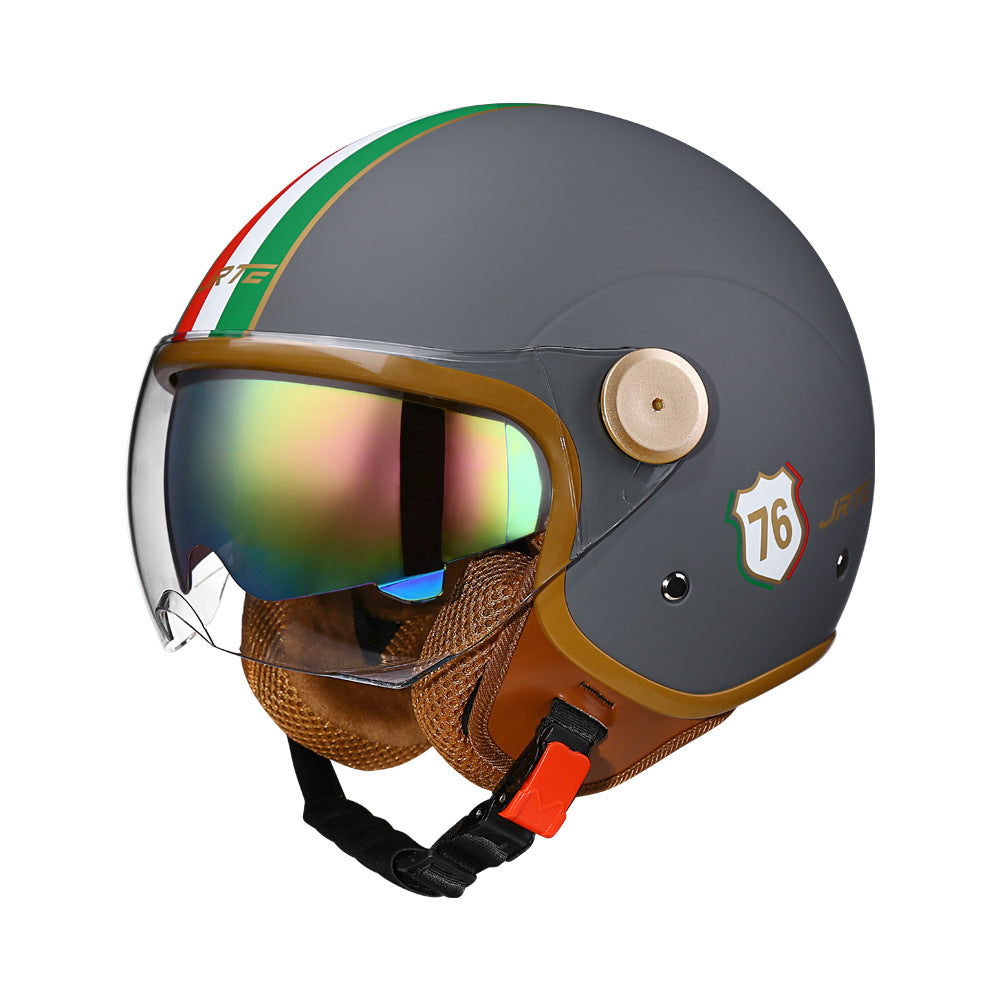 3c certified motorcycle helmet electric car helmet Harley universal battery car Four Seasons universal personality half helmet