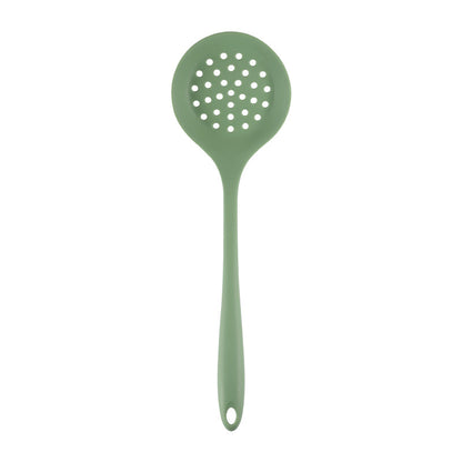 Acura Green Silicone Kitchenware Non-stick Cookware with Spade and Spoon Set Easy to Clean Kitchen Silicone Heat-resistant Kitchenware Five-piece Set