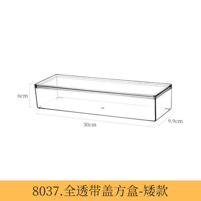 Desktop Storage Box Dormitory Cosmetics Transparent Basket Acrylic Drawer Mask Organizer Box Snack Sundry Storage Rack
