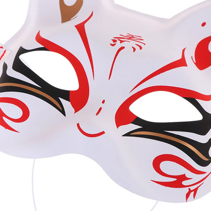 1Pc Anime Fox Masks PVC Half Face Cat Mask Masquerade Festival Party Cosplay Props