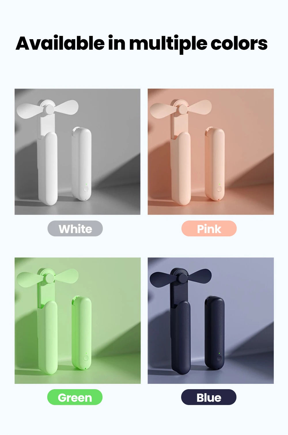 Portable Mini Fan Handheld Small Fan Extendable USB to Type C Charging Fan 2-in-1 Multi-Functional Mobile Phone Charging Fan
