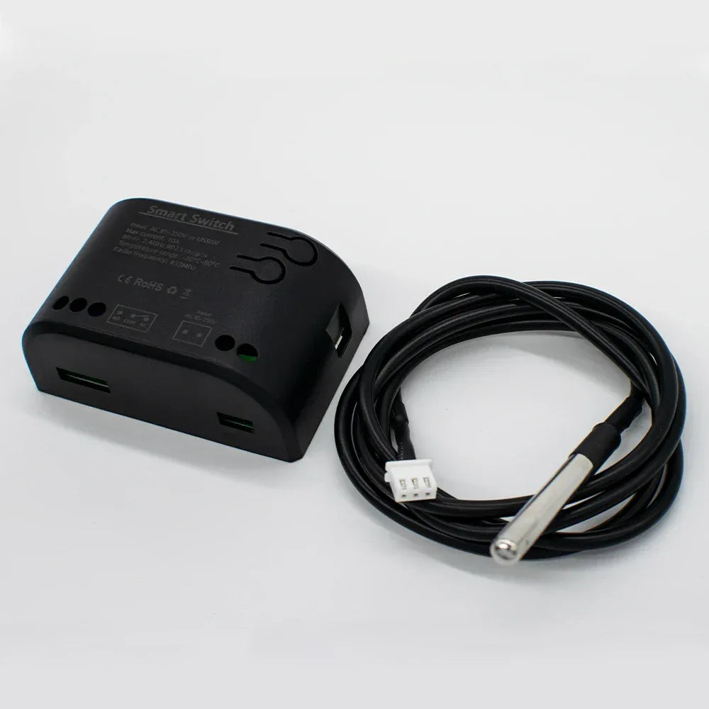 Dry Contact WIFI Tuya Smart Temperature Switch Controller Thermostat Sensor Passive Relay RF Receiver Work for Alexa Google Home