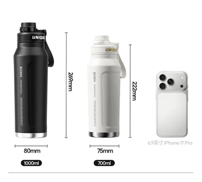 Large Capacity Waterbottle  Insulated Flasks Stainless Steel Tumble Cycling Sports Portable Water Bottle for Men