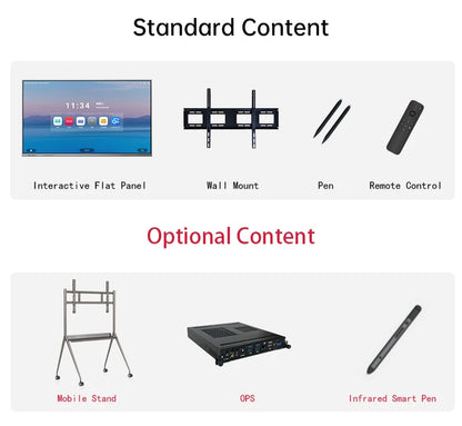 Smart LED Touch TV With Android WiFi 4K 50 55 65 75 Inch Smart Touch TV-Customizable Size OEM/ODM Karaoke TV Motherboard