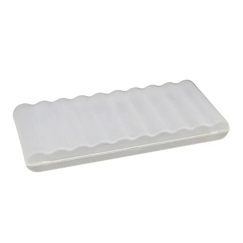 ♥10 Slots Transparent Plastic Battery Storage Box Hard Container Holder Case For AAA/AA Battery Organizer Accessories