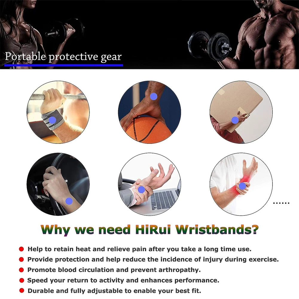 1Pcs Adjustable Wrist Support Brace Wrist Wraps for Men Women,WristBands Compression Straps Sleeve for Fitness,Sprains,Arthritis