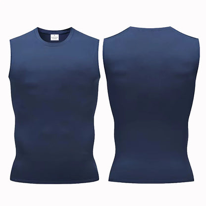Mans Compression Tank Top Men Gym Shirt Sleeveless Quick Dry Sportswear Male Fitness Bodybuilding Vest Workout Muscle Top