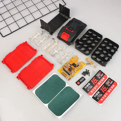 21700 Li Battery Case With Circuit Board For DIY Shell Box With BMS PCB Board Charging Protection Can Install 10/15 Batteries