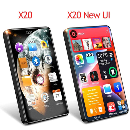 4 Inch Full Touch Screen MP3 Player Bluetooth 5.2 Walkman MP4 16GB Built-in Speaker Music Player with FM Radio Recorder E-Book