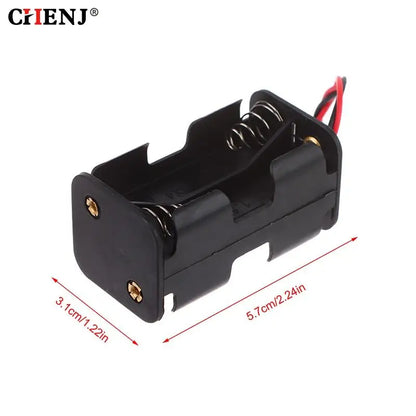 AA Battery Holder 6V for 4 x AA Batteries Plastic Storage Box AA Battery Case Dual Layers With Wire Lead Power Battery Storage