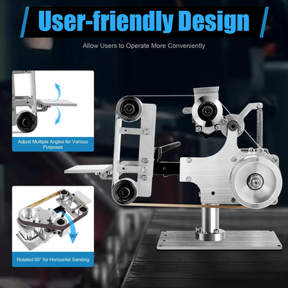 Multi-function Desktop Belt Machine,with Brushless Motor 762x25MM Belt Sander  Sharpener Polishing Grinding Machine