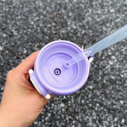 1pc Kuromi Large-Capacity Stainless Steel Insulated Cup - 520ML Portable Water Bottle for Outdoor Sports, Dual-Drinking Lid