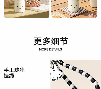 Kawaii Miffy Water Cup Cute Cartoon Cup Girls' New Design Milk Bottle Compact and Portable Water Bottle Mini Thermal Cup