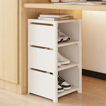 Multiple Layers Shoe Organizer Shoe Rack Organizer Space Saving Rack For Wall Corner Stackable Shelf  Adjustable Saving Cabinet