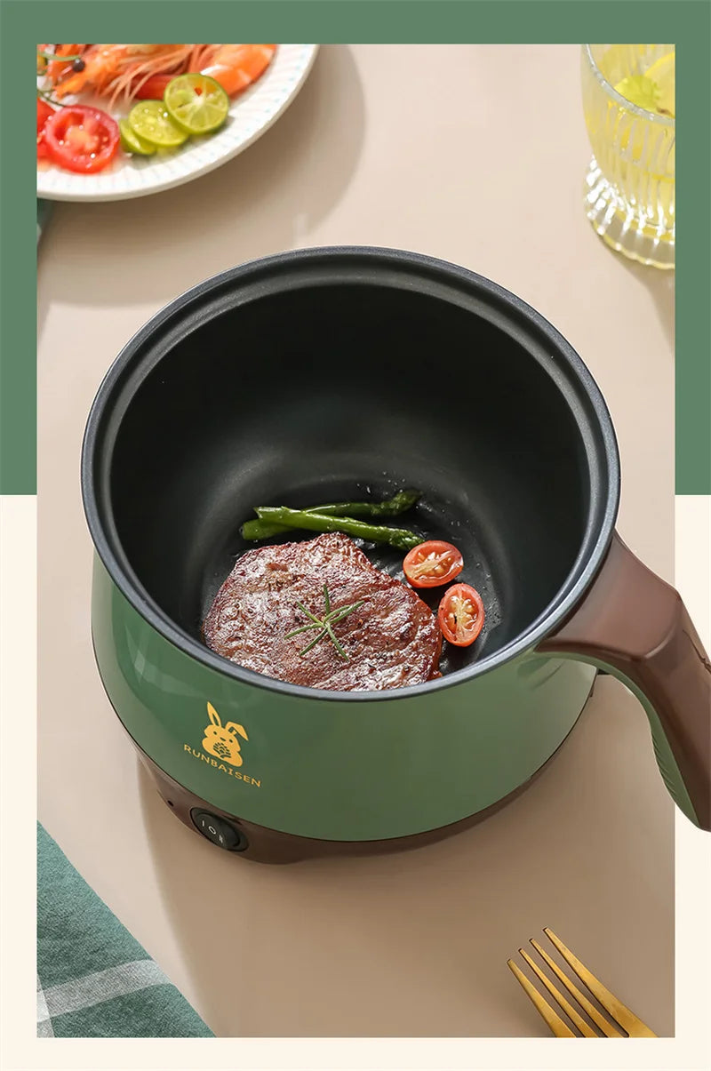 Multi Cookers Electric Rice Cooker Non-stick Pan Heating Pan Electric Cooking Pot Machine Double Layer Steamed Eggs Pan Soup Pot