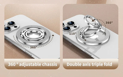 Mobile Phone Strong Magnetic Holder for Magsafe Double-sided Magnet Stand Portable Folding Ring Bracket for Xiaomi iPhone 14 15