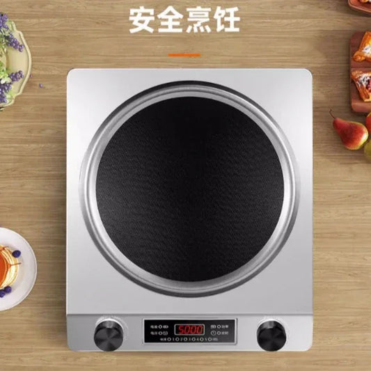 Concave induction cooker household 5000W commercial wok integrated high-power battery stove induction cooktop