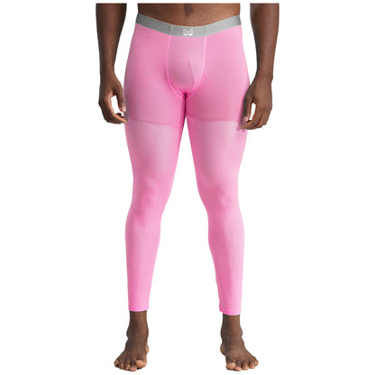 Men's Clothings Gym Pants Bulge Pouch Seamless Stretchy Tights Sweatpants Silky Yoga Pants Fitness Leggings Sports Cycling Pants