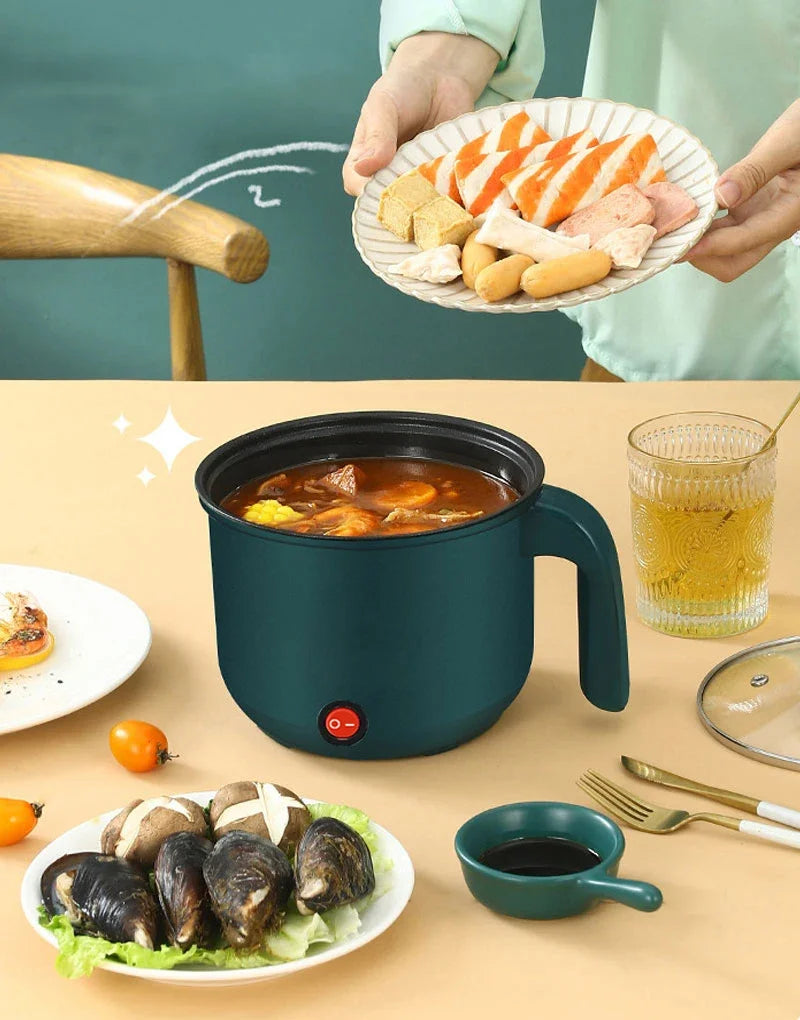 Mini Electric Rice Cooker Non-Stick Single/Double Layer Multifunction Cooking Machine Hot Pot for Home Use