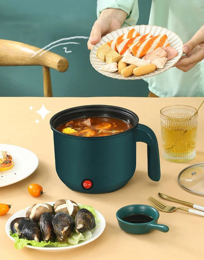 Mini Electric Rice Cooker Non-Stick Single/Double Layer Multifunction Cooking Machine Hot Pot for Home Use