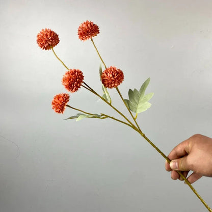 5 Head Dandelion Artificial Flowers Wedding Decoration Fake Flowers Small Thorn Ball DIY Home Decor Bouquet Valentine's Day Gift