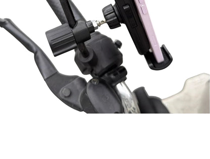 Bicycle Phone Clip Rearview Mirror Motorcycle Holder Rotating Knob Locking Mechanism Stability Enhancement Riding NavigationTool