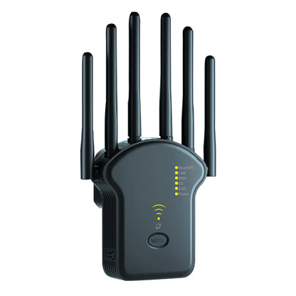 WiFi Repeater Wireless Router 1200Mbps High 6 Antenna Network Amplifier Repeater Signal Cover Extender Range Signal WiFi Booster