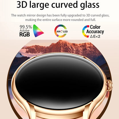 2025 New AMOLED Screen 7.9mm Ultra-thin Women Blue Tooth Call Smart Watch Heart Rate Health Lady Music Sport Fitness Smartwatch