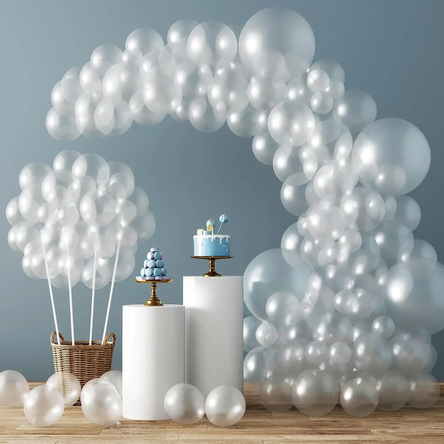 104 Pieces Ruby Red Balloon Red Garland Arch Set with Different Sizes, Suitable for Birthday, Wedding, Valentine's Day