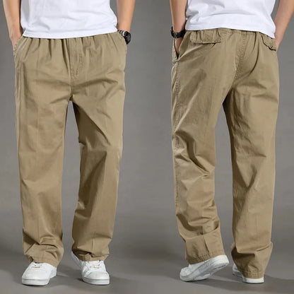 2026 Men's Cargo Pants Summer Spring Cotton Work Wear New In Large Size 6XL Casual Climbing Joggers Sweatpants Hombre