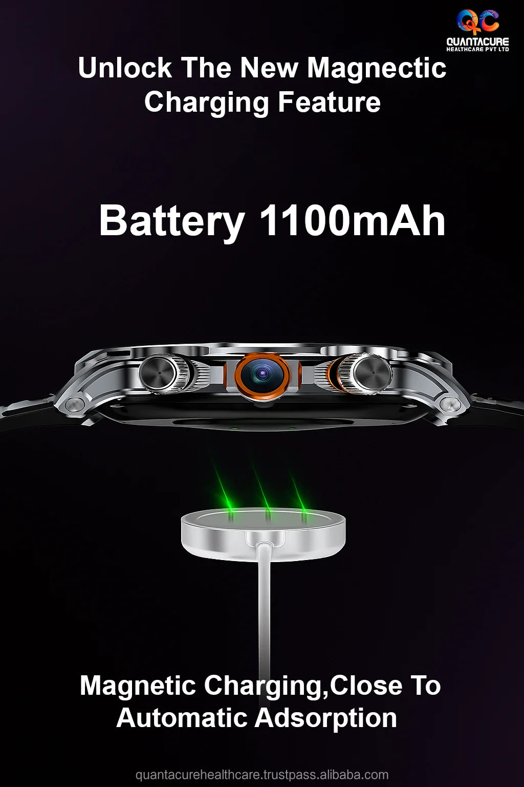 2025 QC AX08 H18 Android Smartwatch 4G GPS WiFi NFC 32GB Storage 1.95 AMOLED Display IP67 Health Tracker 1100mAh Compass Email