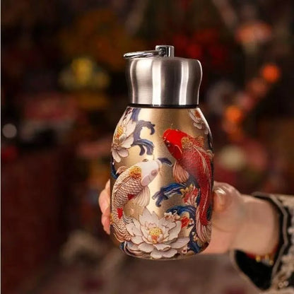 Creative Gift 316 Stainless Steel Insulated Cup Leak Proof Portable Water Bottle 300ml Durable Coffee Mug Outdoor Hiking