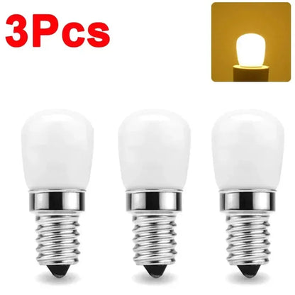 LED Refrigerator Lamp E12 Light Bulb 220V LED Refrigerator Lamp Screw Bulb for Refrigerator Display Cabinet Home Lighting