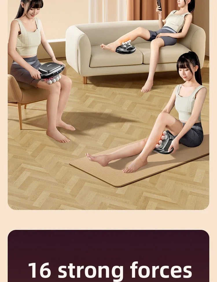 Brand high-end 16-head fascia gun multi-head massager, waist and back muscles deep relaxation 16-head massager