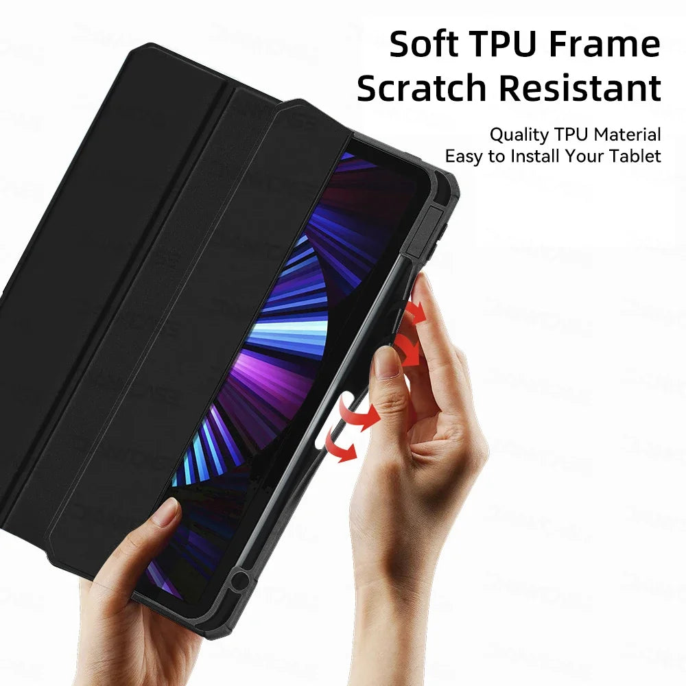 For 2025 Tablet Case iPad Air 11 inch M2 M3 Pro 13/11 M4 Cover for iPad 10th 11th 10.9 Air 4/5 7/8/9th 10.2 4/5/6th 9.7 Mini 6 7