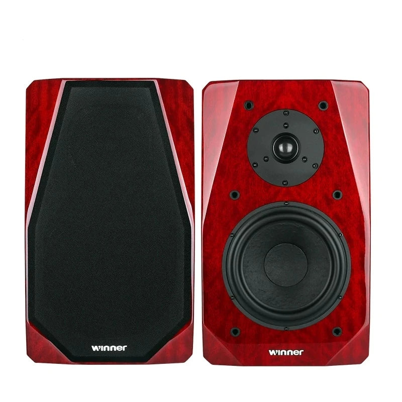 Winner TD-9 Passive Bookshelf Speakers with Wooden Cabinet, 2.0 Hi-Fi Audiophile Stereo System for Home Audio