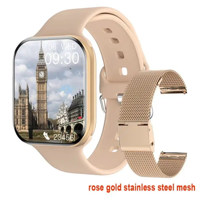 New Watch 10 Smart Watch Men Body Temperature BT Call NFC Always on Display GPS Sport Watches Women Smartwatch For Apple Android