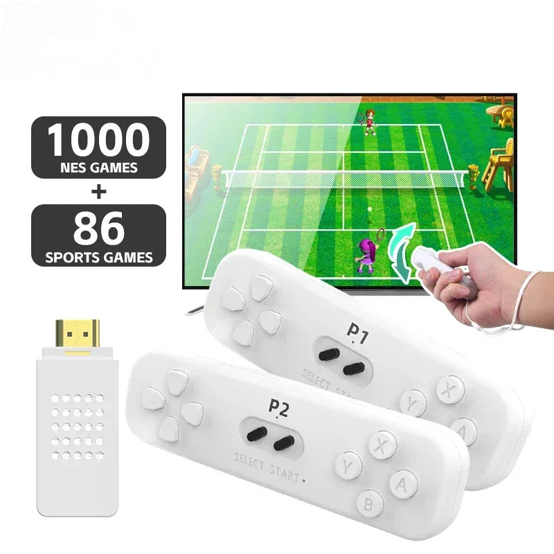 Retro Game  With 2.4G Wireless Controller 4k Classic Motion Sensing Game Console Video Game Built in 1000 NES Games