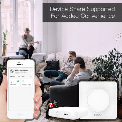 New ZigBee Smart Rotary/Touch Light Dimmer Switch Smart Life/Tuya APP Remote Control Works with Alexa Google Voice Assistants EU