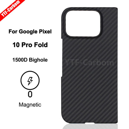 YTF-Carbon new style for Google Pixel 10 Pro fold Kevlar carbon fiber hinge protection cover ultrathin 10 Pro fold phone case