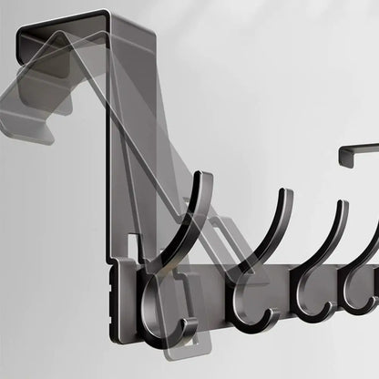 Door Behind Hook Storage Wall Hanging Clothes Hanger Coat Hook Punch-free Hanger Bedroom  Kitchen Organizer Quick Installation