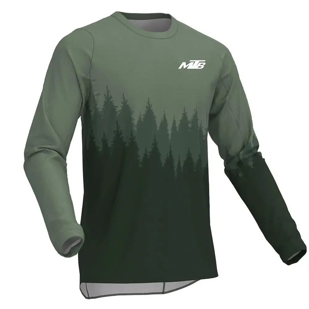 2026 New 3D Printed Mountain Bike Sports T Shirt Off Road Long Sleeve Motorcycle Sportswear Quick Dry Fabric for Race Cycling